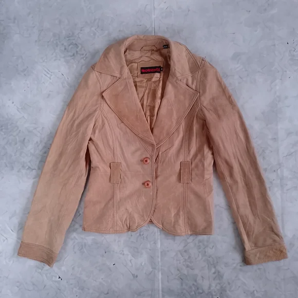 Vintage Leather Blazer Jacket - Picture 9 of 12